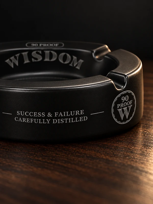 JGB Bourbon Room mark detail thumbnail on the ashtray.