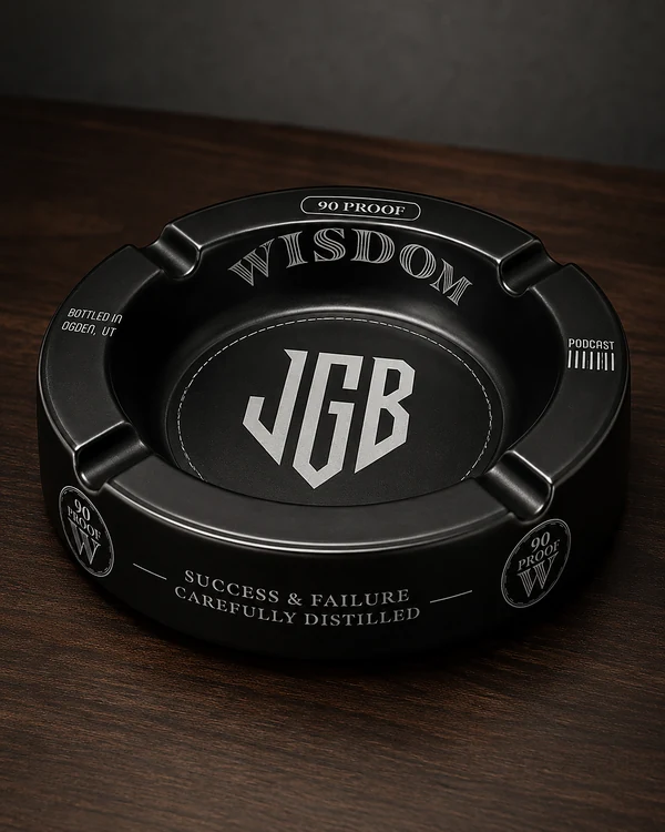 Bourbon Room Ashtray front thumbnail. Cigar ashtray.