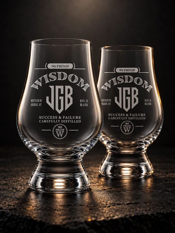 Bourbon Room rocks glasses set of two thumbnail.