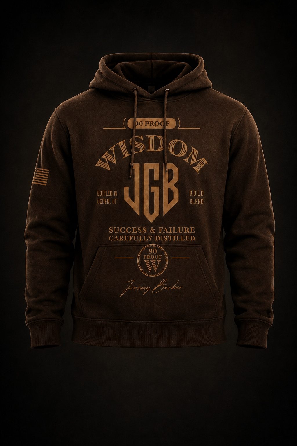 Aged Oak Hoodie. Bourbon Room Capsule, $85 preorder