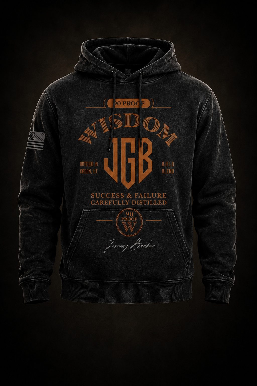 Whiskey Wash Hoodie. Bourbon Room Capsule, $85 preorder