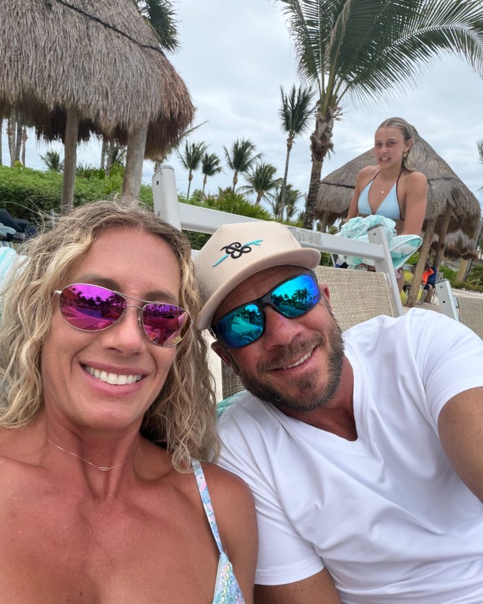 Barker family at the beach
