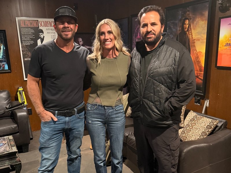 Jeremy and Shannon Barker with Taran Butler at Taran Tactical studio