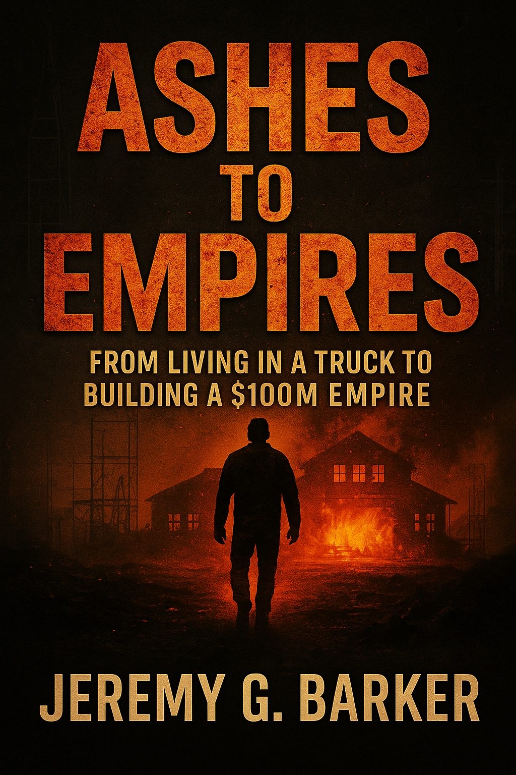 Ashes to Empires book cover. From Living in a Truck to Building a $100M Empire by Jeremy G. Barker